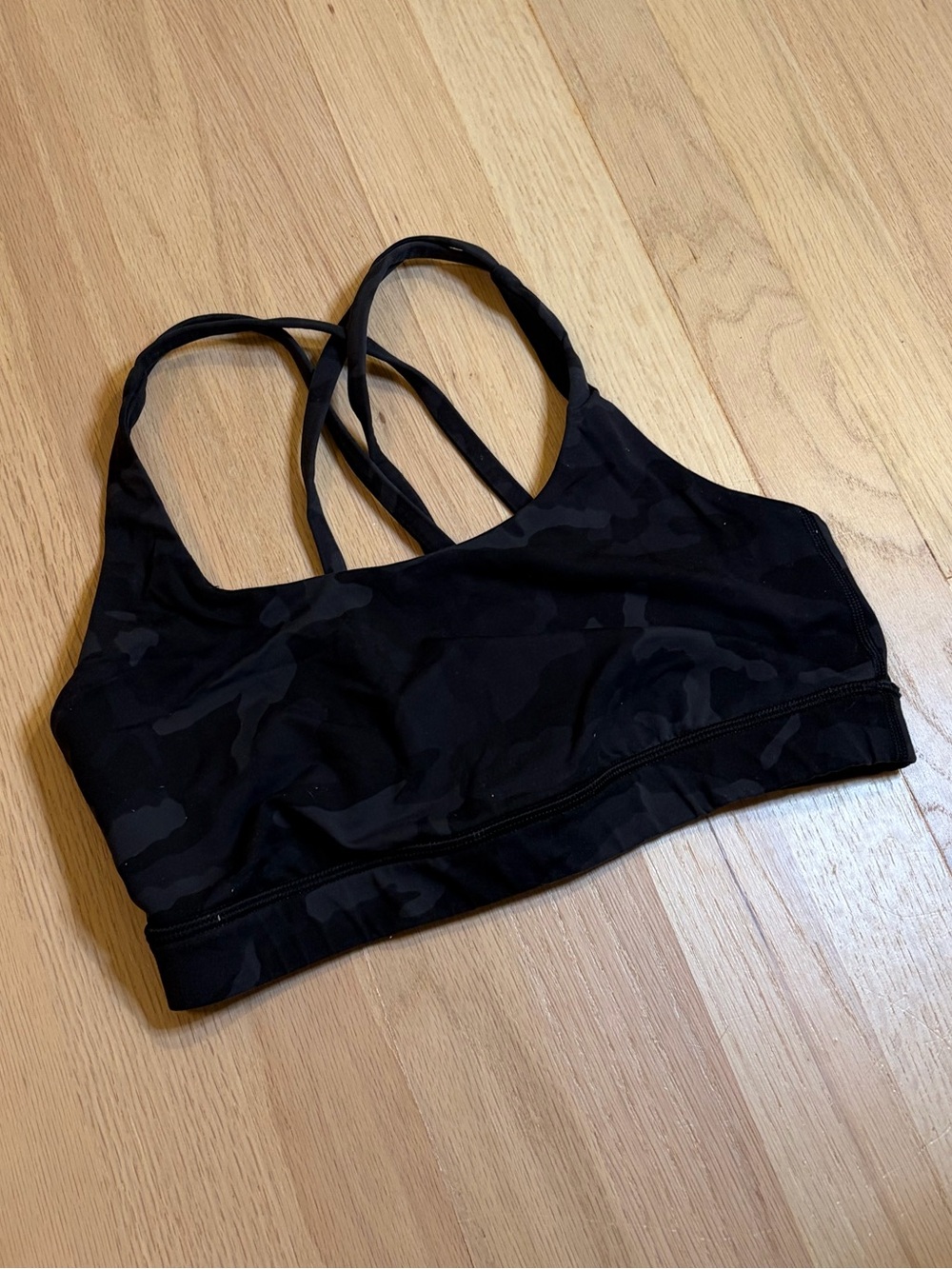 Lululemon Black Camo Sports Bra